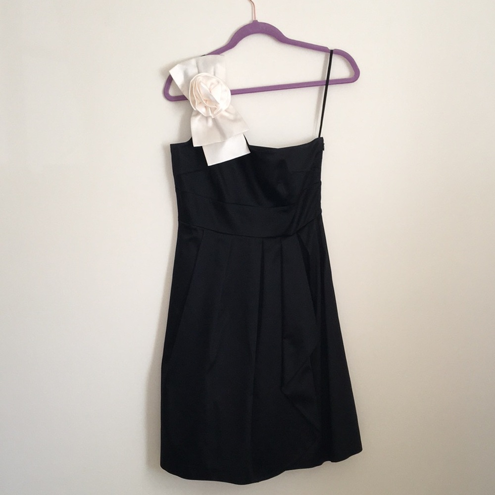 Tahari one shoulder dress